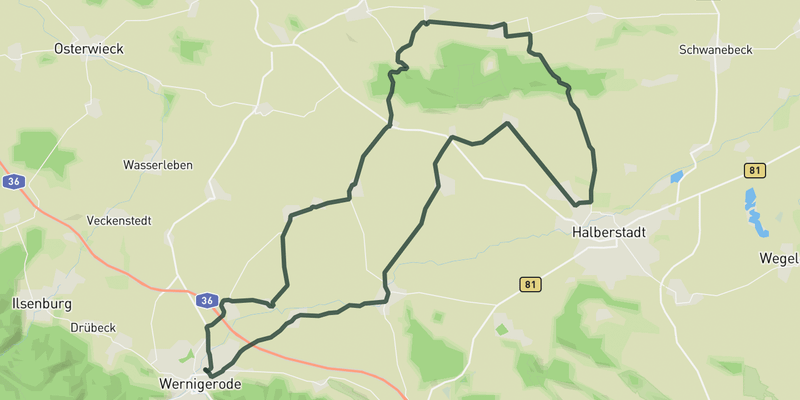 Around den Huy road cycling route map