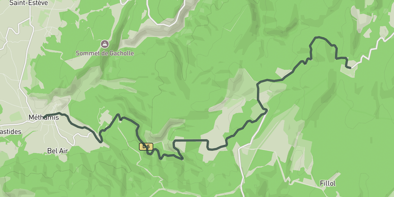 Côte de Saint-Hubert elevation profile