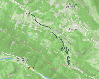 Col de Fontaube from Eygaliers