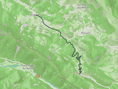 Col de Fontaube from Eygaliers
