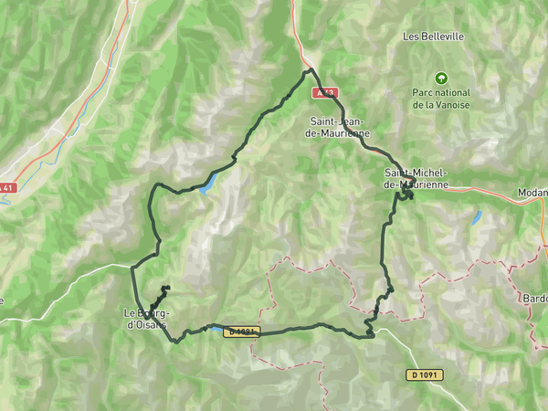 Marmotte Granfondo route map