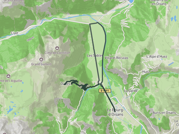 Oulles, the hidden gem route map