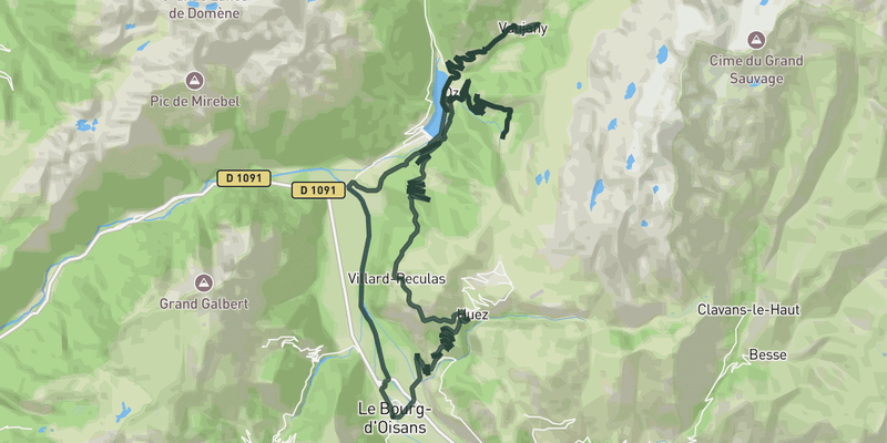 The last Confession road cycling route map