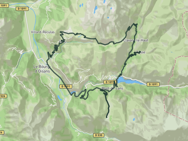 The majestic Sarenne route map