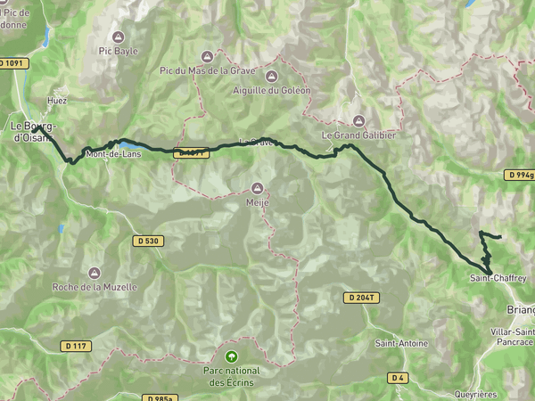 The mighty Granon route map