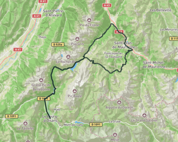 Two sides of Col de la Croix de Fer