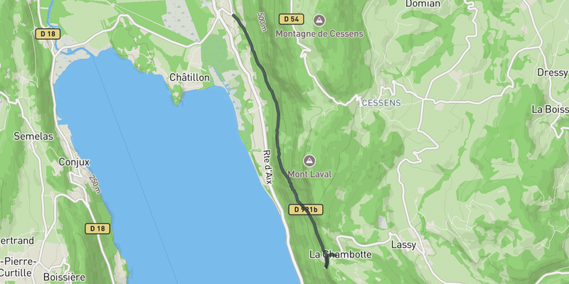 Col de la Chambotte elevation profile