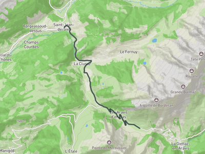 Col des Aravis from Saint-Jean-de-Sixt