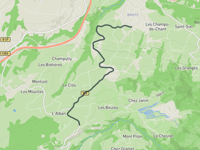 Col des Fleuries from La Roche-sur-Foron