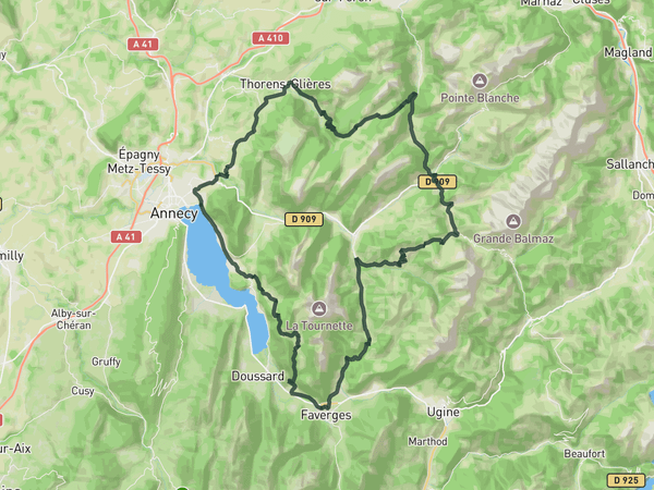 Aravis - Bornes Big Loop route map