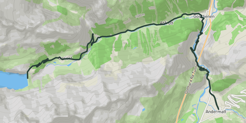 Ride Göscheneralpsee road cycling route map