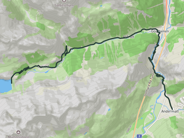 Ride Göscheneralpsee route map